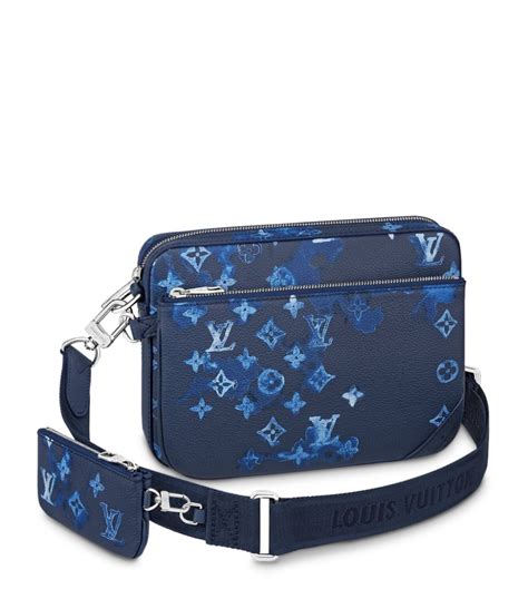 blue louis vuitton bag strap